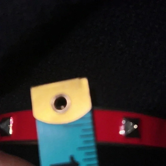 Vintage Luxe Fashion Red Gold Enamel Punky Click Bangle Bracelet - Picture 8 of 12